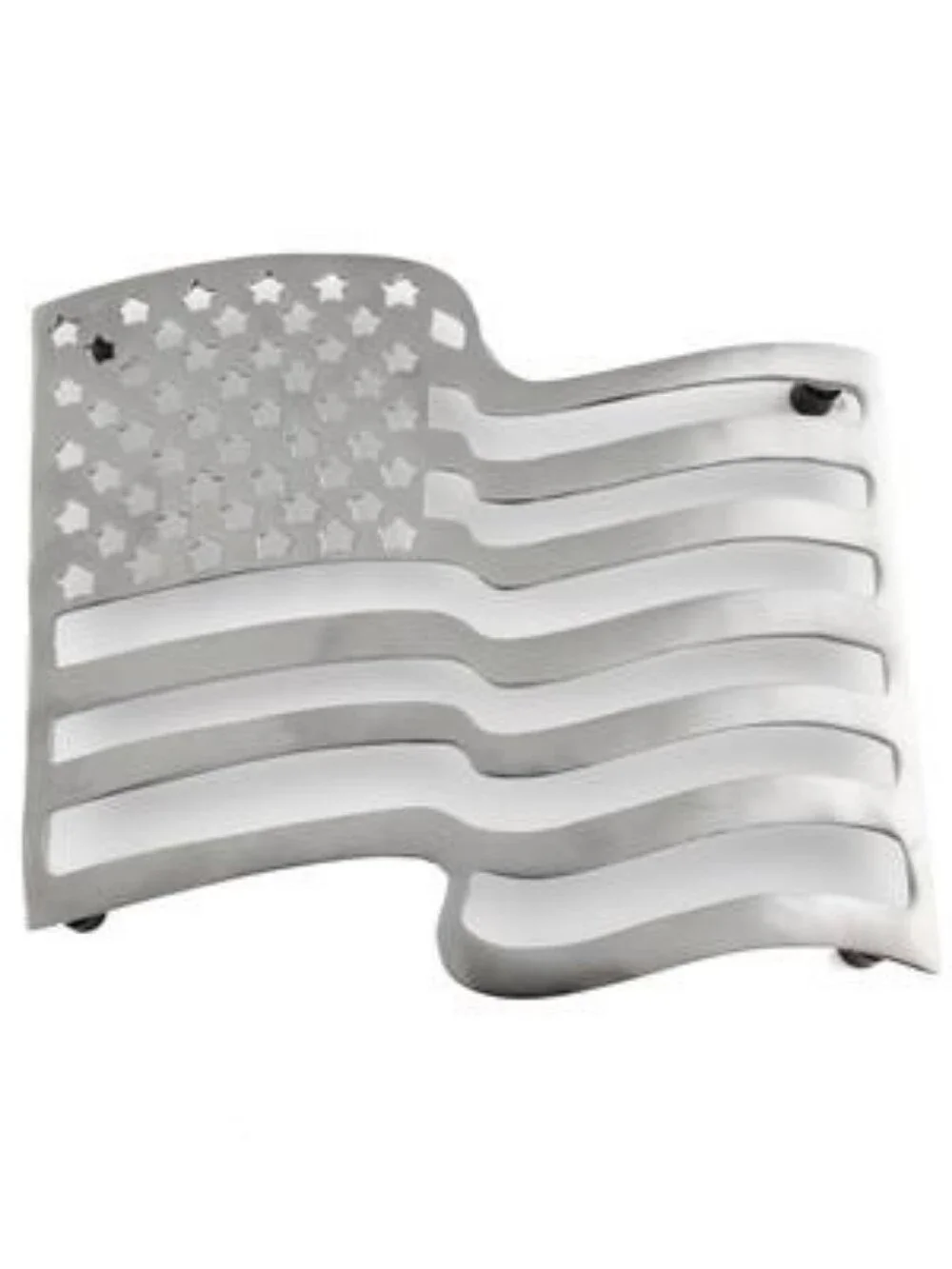Thirstystone Aluminum Flag Trivet - Silver